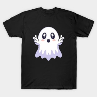 Cute Ghost with thumbs up T-Shirt